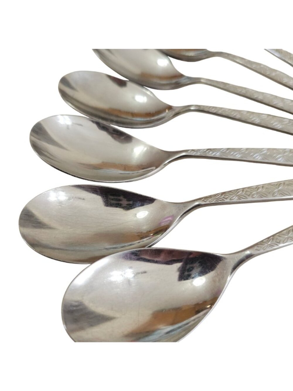 4 Noritake Allegro Teaspoon Spoons 6" silverware flatware replacement MCM vtg - Picture 3 of 8